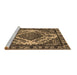 Sideview of Machine Washable Oriental Brown Industrial Rug, wshurb2223brn