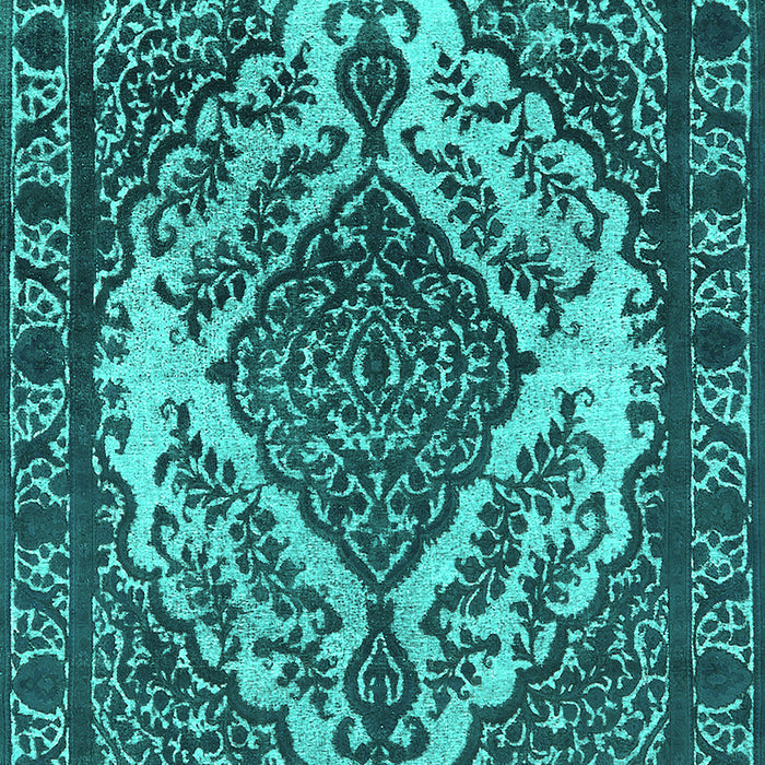 Oriental Turquoise Industrial Rug, urb2223turq