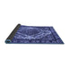 Sideview of Oriental Blue Industrial Rug, urb2223blu