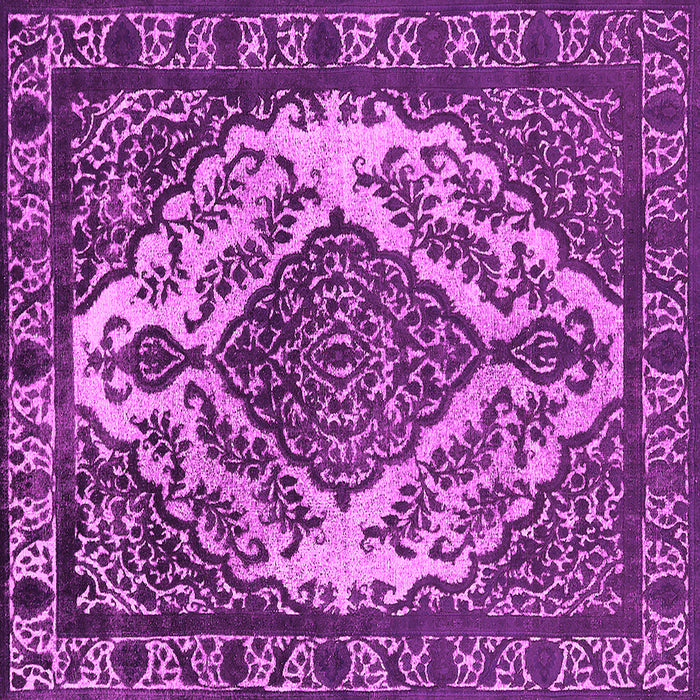 Square Oriental Pink Industrial Rug, urb2223pnk