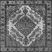 Square Oriental Gray Industrial Rug, urb2223gry