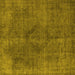 Square Machine Washable Oriental Yellow Industrial Rug, wshurb2224yw