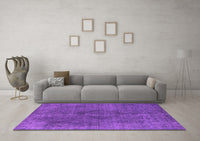 Machine Washable Oriental Purple Industrial Rug, wshurb2224pur