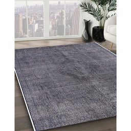 Mid-Century Modern Gray Oriental Rug in Family Room, urb2224