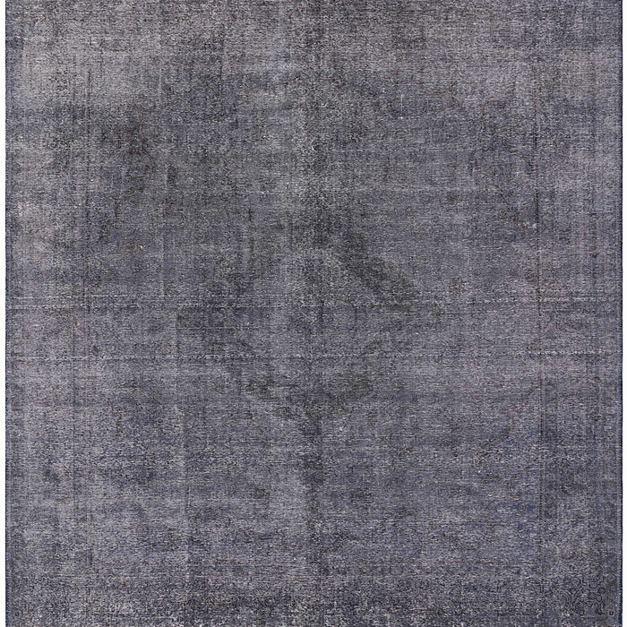 Square Mid-Century Modern Gray Oriental Rug, urb2224