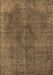 Machine Washable Oriental Brown Industrial Rug, wshurb2224brn