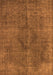 Machine Washable Oriental Orange Industrial Area Rugs, wshurb2224org