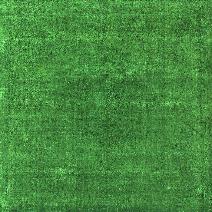 Square Oriental Green Industrial Rug, urb2225grn