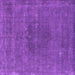 Square Oriental Purple Industrial Rug, urb2225pur