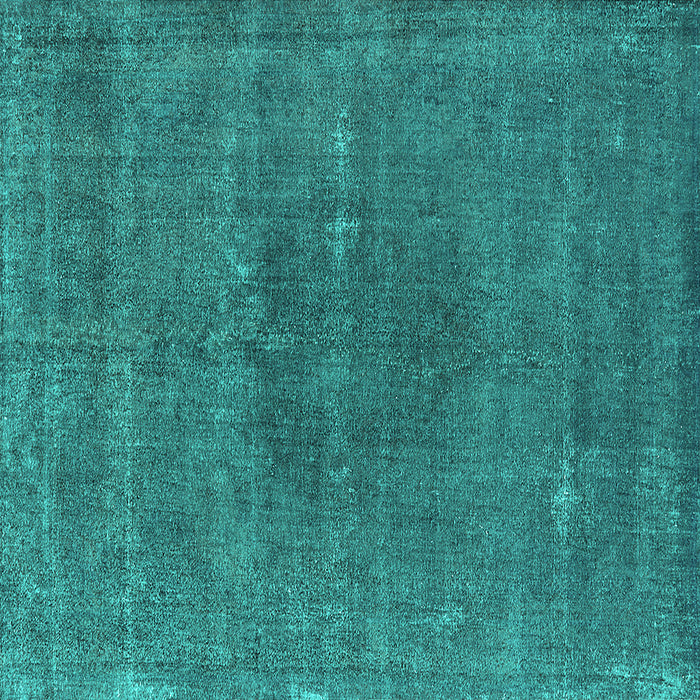 Square Oriental Turquoise Industrial Rug, urb2225turq