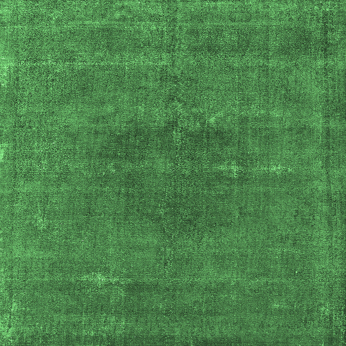 Square Oriental Emerald Green Industrial Rug, urb2225emgrn