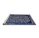 Sideview of Machine Washable Industrial Modern Lavender Purple Rug, wshurb2226