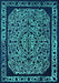 Oriental Turquoise Industrial Rug, urb2226turq