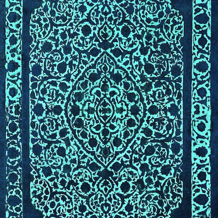 Oriental Turquoise Industrial Rug, urb2226turq