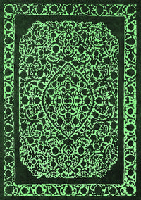 Oriental Emerald Green Industrial Rug, urb2226emgrn