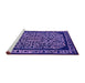 Sideview of Machine Washable Oriental Purple Industrial Area Rugs, wshurb2226pur