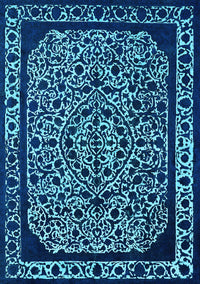 Oriental Light Blue Industrial Rug, urb2226lblu