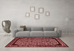 Industrial Red Washable Rugs