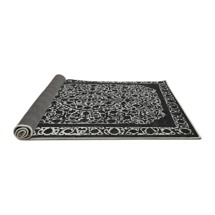 Sideview of Oriental Gray Industrial Rug, urb2226gry