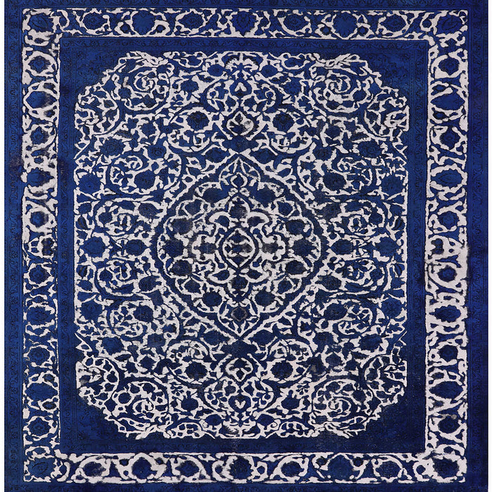 Square Machine Washable Industrial Modern Lavender Purple Rug, wshurb2226