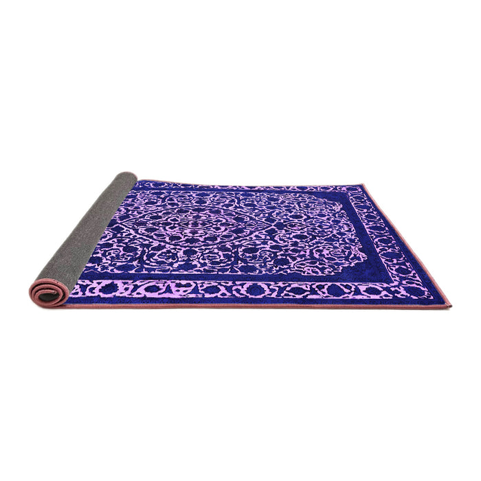 Sideview of Oriental Purple Industrial Rug, urb2226pur