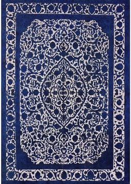 Mid-Century Modern Lavender Purple Oriental Rug, urb2226