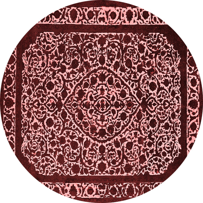 Machine Washable Oriental Red Industrial Rug, wshurb2226red