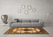 Machine Washable Oriental Orange Industrial Area Rugs in a Living Room, wshurb2227org