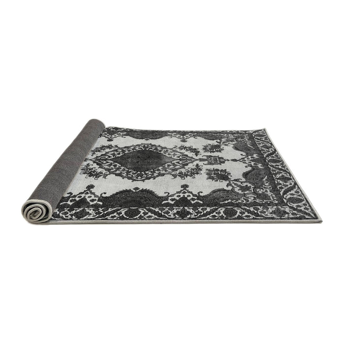 Sideview of Oriental Gray Industrial Rug, urb2227gry