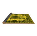 Sideview of Oriental Yellow Industrial Rug, urb2227yw