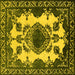 Square Oriental Yellow Industrial Rug, urb2227yw