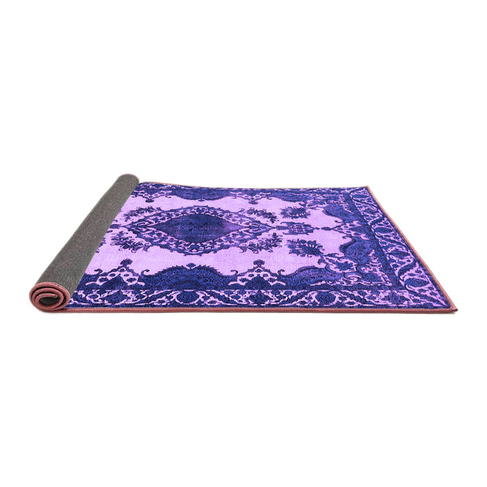 Sideview of Oriental Purple Industrial Rug, urb2227pur
