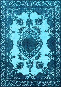 Oriental Light Blue Industrial Rug, urb2227lblu