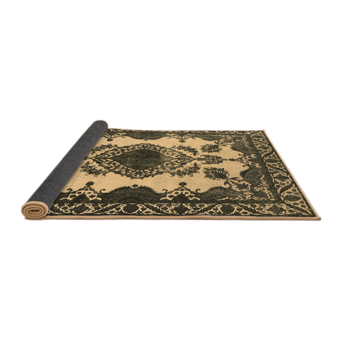 Sideview of Oriental Brown Industrial Rug, urb2227brn