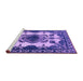 Sideview of Machine Washable Oriental Purple Industrial Area Rugs, wshurb2227pur