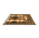 Sideview of Machine Washable Oriental Orange Industrial Area Rugs, wshurb2227org