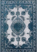 Mid-Century Modern Blue Gray Oriental Rug, urb2227