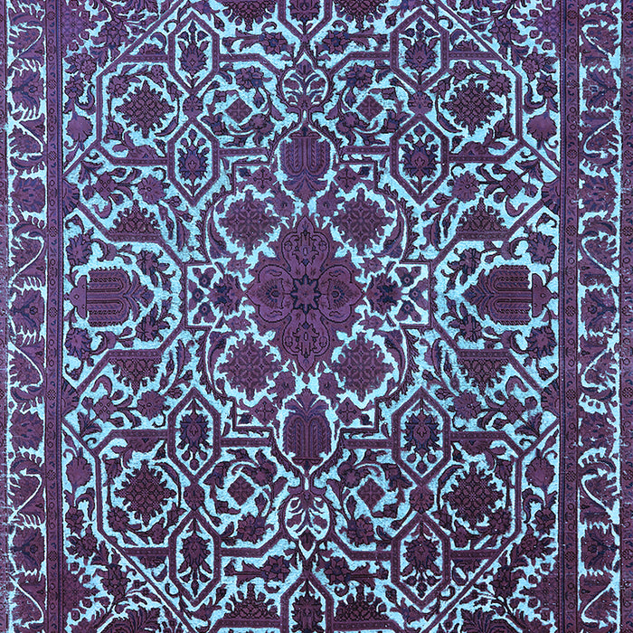 Oriental Light Blue Industrial Rug, urb2228lblu