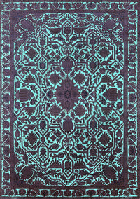 Oriental Turquoise Industrial Rug, urb2228turq