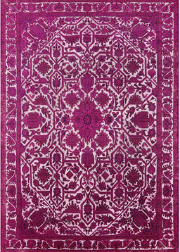 Mid-Century Modern Pink Oriental Rug, urb2228