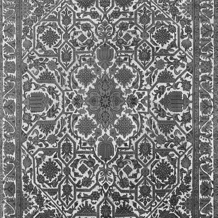 Machine Washable Oriental Gray Industrial Rug, wshurb2228gry