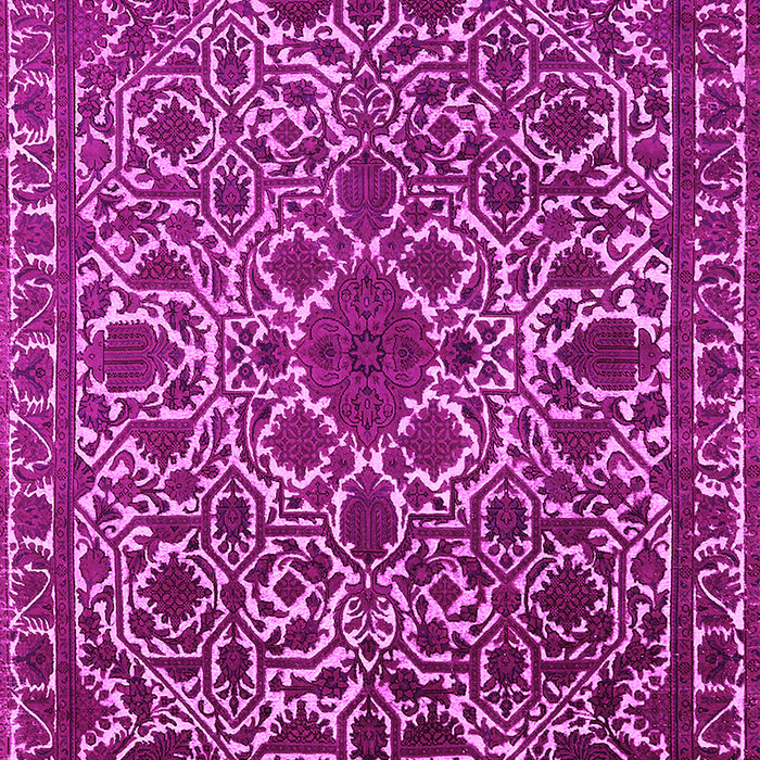 Machine Washable Oriental Pink Industrial Rug, wshurb2228pnk