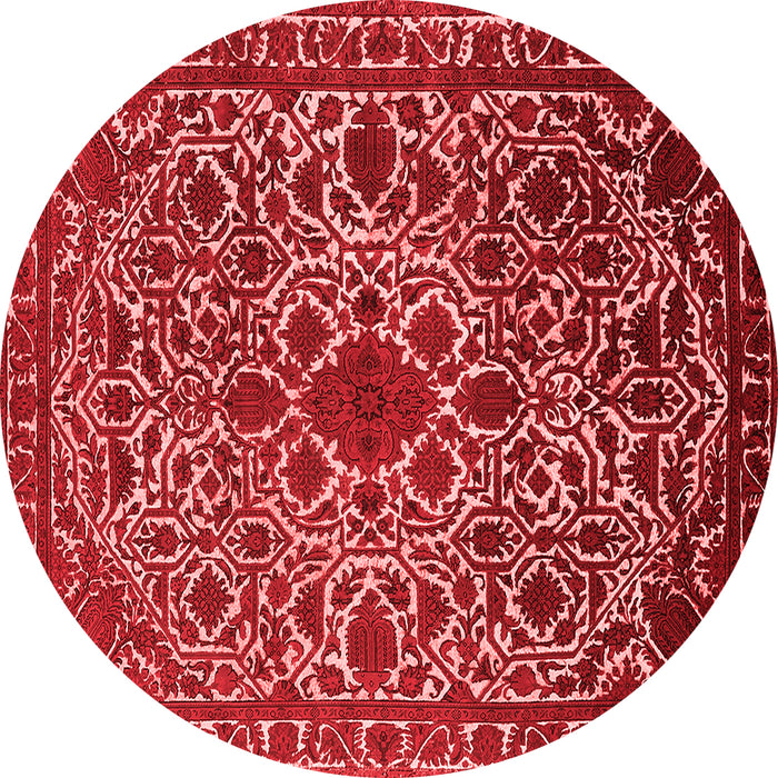 Machine Washable Oriental Red Industrial Rug, wshurb2228red