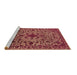 Sideview of Machine Washable Oriental Brown Industrial Rug, wshurb2228brn