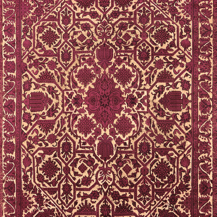 Machine Washable Oriental Brown Industrial Rug, wshurb2228brn