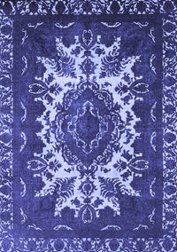 Oriental Blue Industrial Rug, urb2229blu