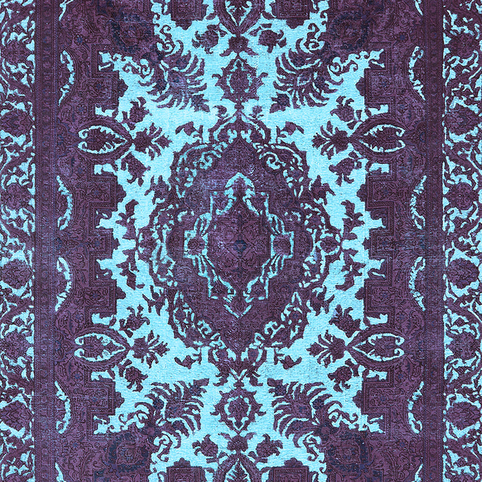 Oriental Light Blue Industrial Rug, urb2229lblu
