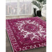 Machine Washable Industrial Modern Pale Violet Red Pink Rug in a Family Room, wshurb2229