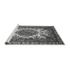 Sideview of Machine Washable Oriental Gray Industrial Rug, wshurb2229gry