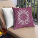 Front View of Mid-Century Modern Urban Square Pale Violet Red Pink Throw Pillow, 18 inch by 18 inch, pwurb2229